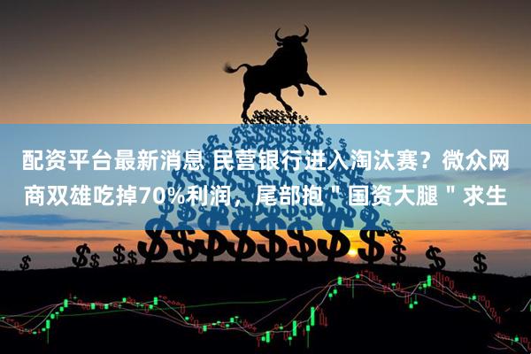 配资平台最新消息 民营银行进入淘汰赛？微众网商双雄吃掉70%利润，尾部抱＂国资大腿＂求生